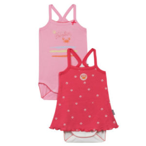 ABSORBA Girls Baby Bodies 2-er Pack rosé