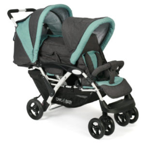 CHIC 4 BABY Geschwisterwagen DUO Melange mint