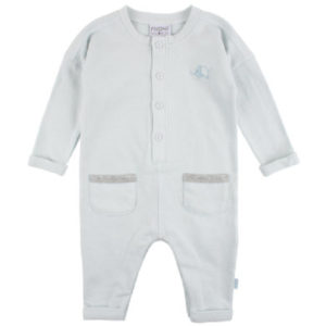 FIXONI Boys Baby Schlafoverall 1/1 Arm lightblue