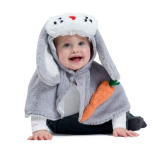 FUNNY FASHION Karneval Kostüm Cape Hase
