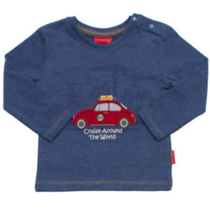 SALT AND PEPPER Boys Longsleeve keep moving blau-melange