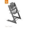 STOKKE® Tripp Trapp® Hochstuhl inkl. Baby Set Buche Storm Grey + Gratis Tray Storm Grey
