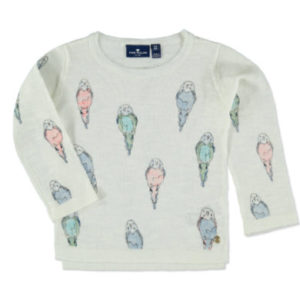TOM TAILOR Pullover mit Vogel-Print