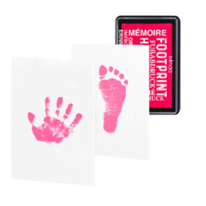 kiinda Stempelkissen Baby Hand- und Fusabdruck, in hot pink