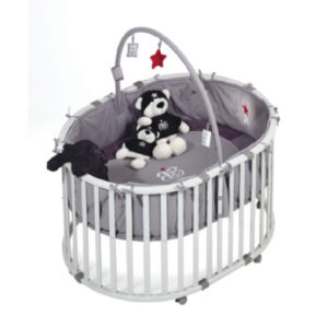 roba Laufgitter oval weiß Rock Star Baby